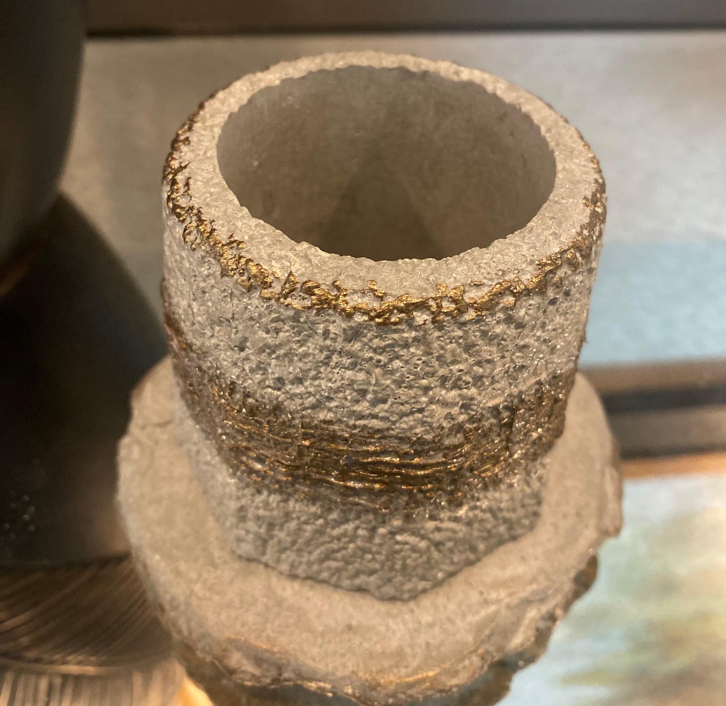 Rustic Decorative Container Set 4”H x 4”W