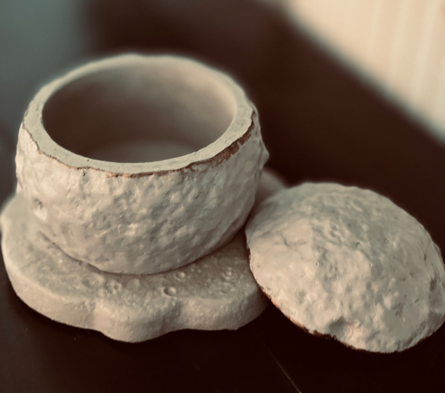 Celestial Container with Coaster 4”H x 4”W